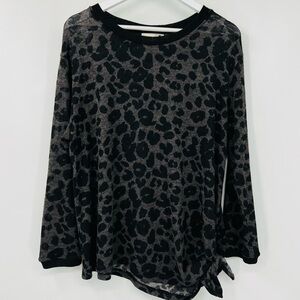 Everleigh Cheetah Print Side Tie Top Size Large
